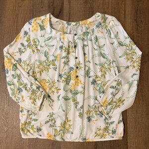 Women's Lucky Brand Floral Long Sleeve Blouse